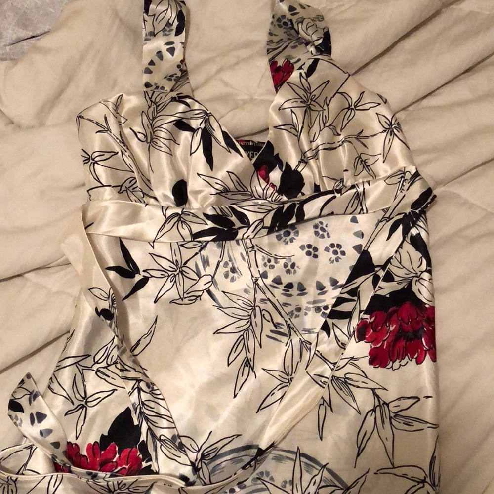 Silk flower shirt